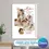 Thumbnail: Template para Canva Arte Digital Imagem para Quadro Personalizado de Dia das Mães com fotos presente diy com frase para mãe