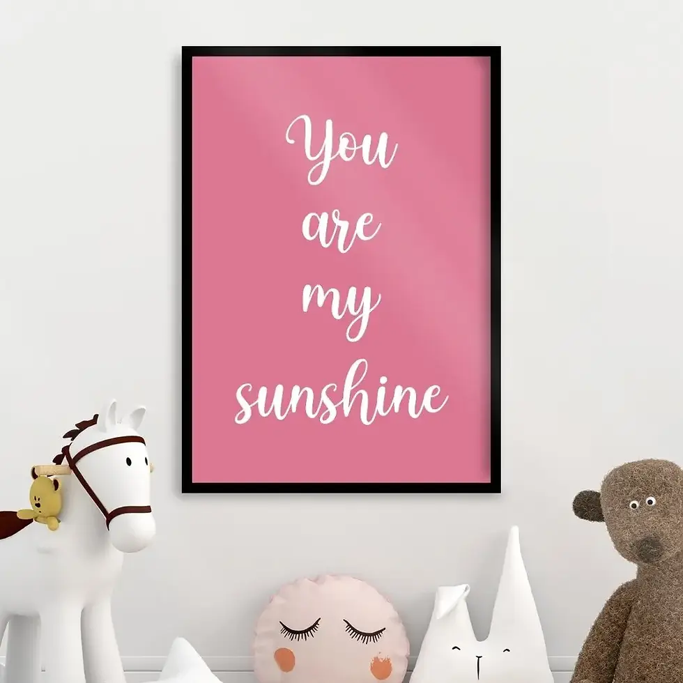 Arte Digital Imagem para Quadro Decorativo Infantil para Imprimir e decorar Quarto de Menina Rosa e Branco minimalista frase