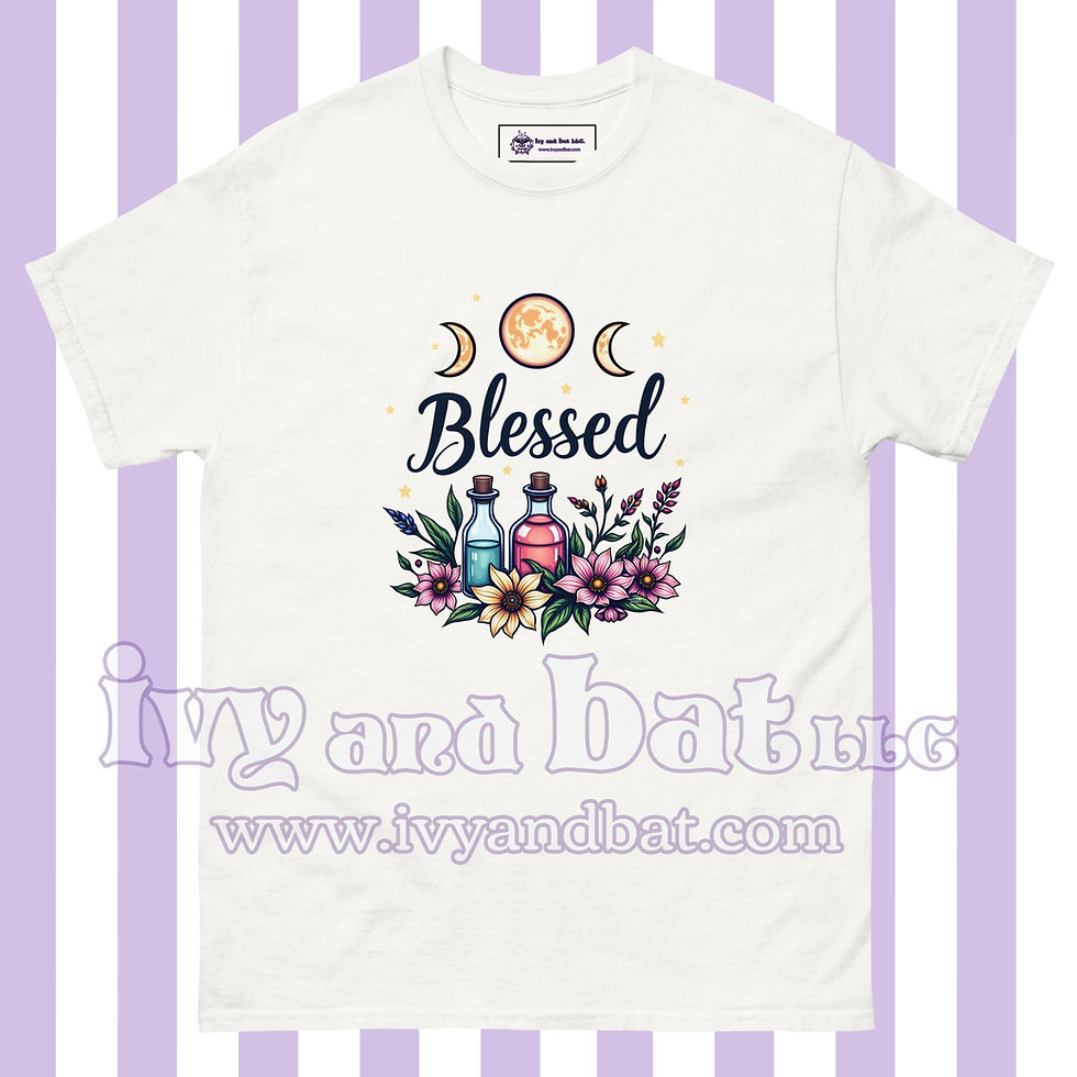 Thumbnail: Blessed Triple Moon Wiccan Witchcraft Unisex classic tee
