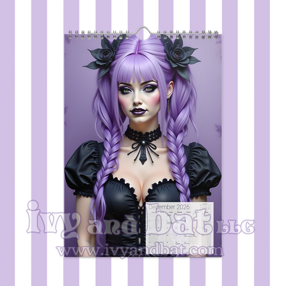 Thumbnail: Ivy Bat Gothic Wall Calendar (2026)