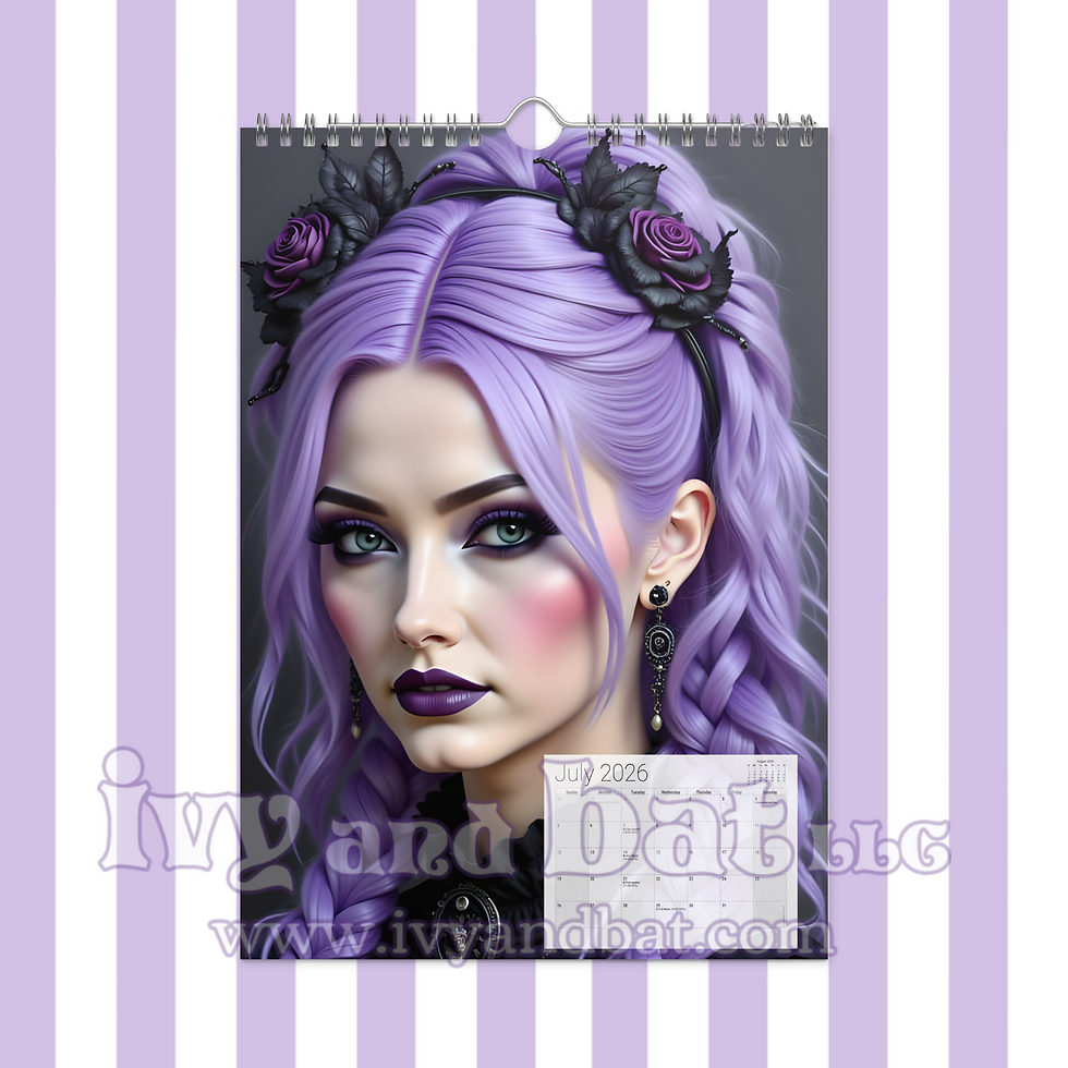 Thumbnail: Ivy Bat Gothic Wall Calendar (2026)