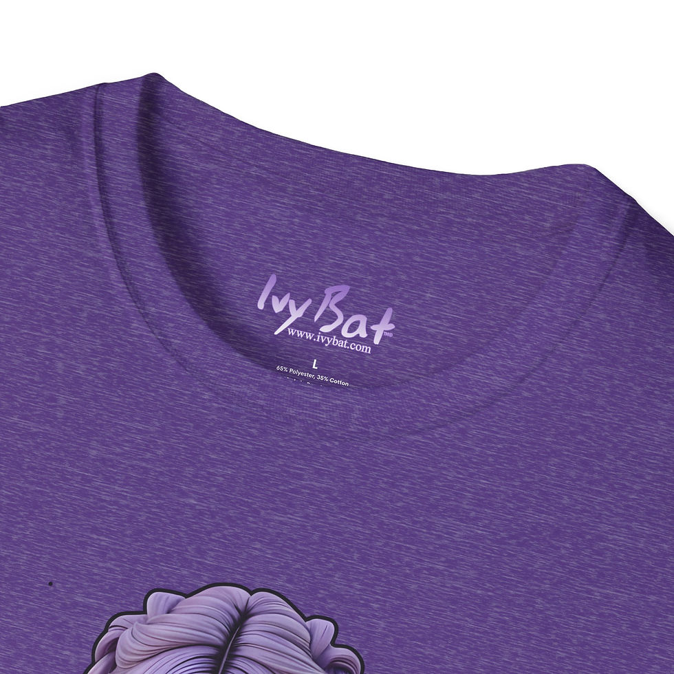 Thumbnail:  Ivy Bat Midsummer White Wiccan Witchcraft Pagan Symbol Tee