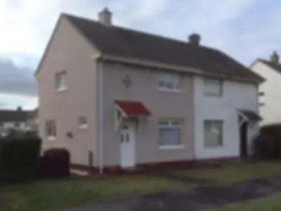 Roughcast house in coatbridge