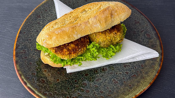 Fischfrikadellen Baguette