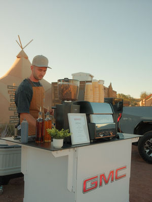 GMC coffee catering event