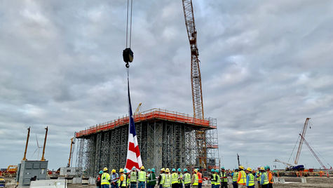 Raising Flag
