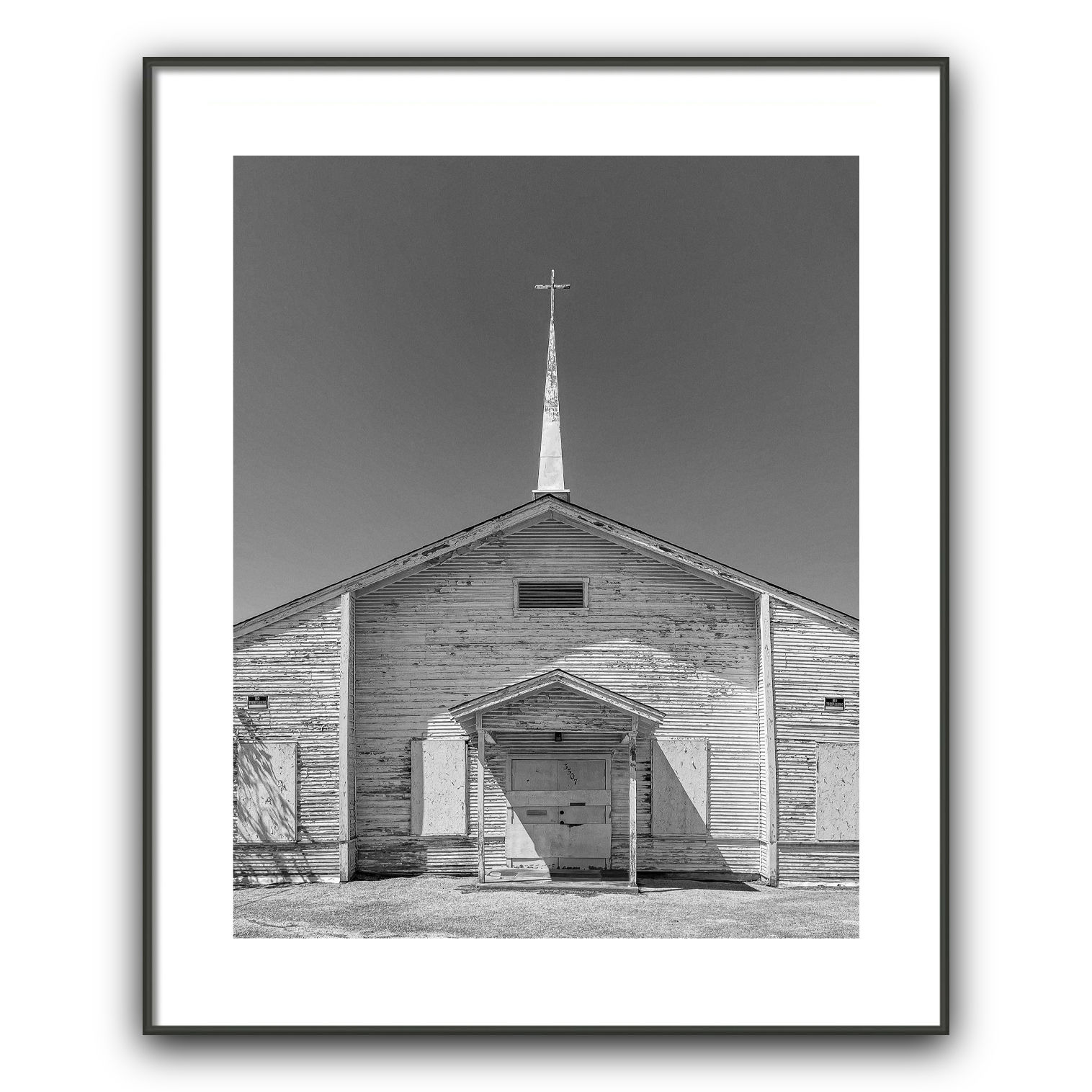 White Church Boarded