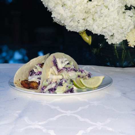 Grilled Shrimp Tacos With Creamy Lime-Cilantro Sauce