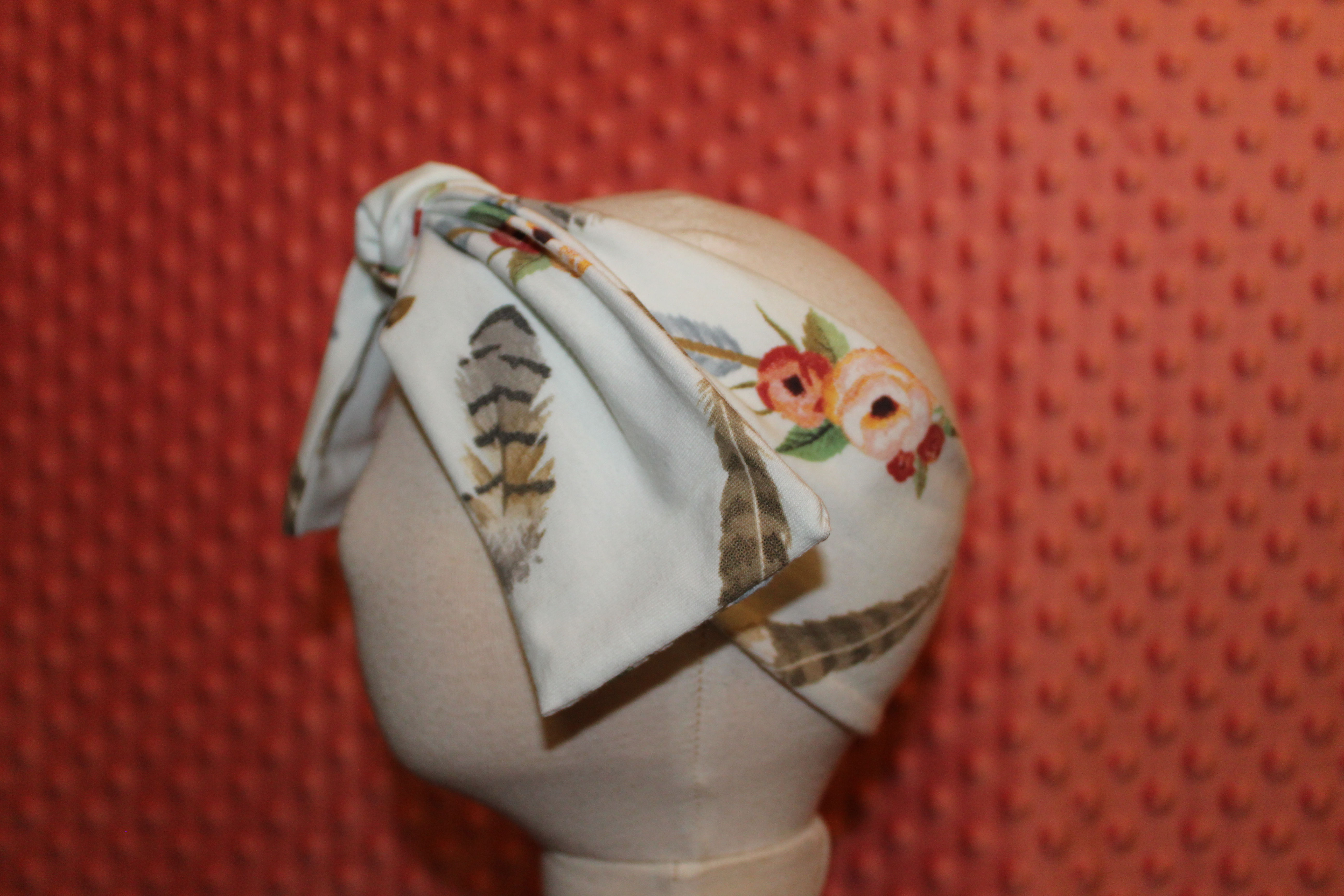 Headband Floral Arrow Pattern