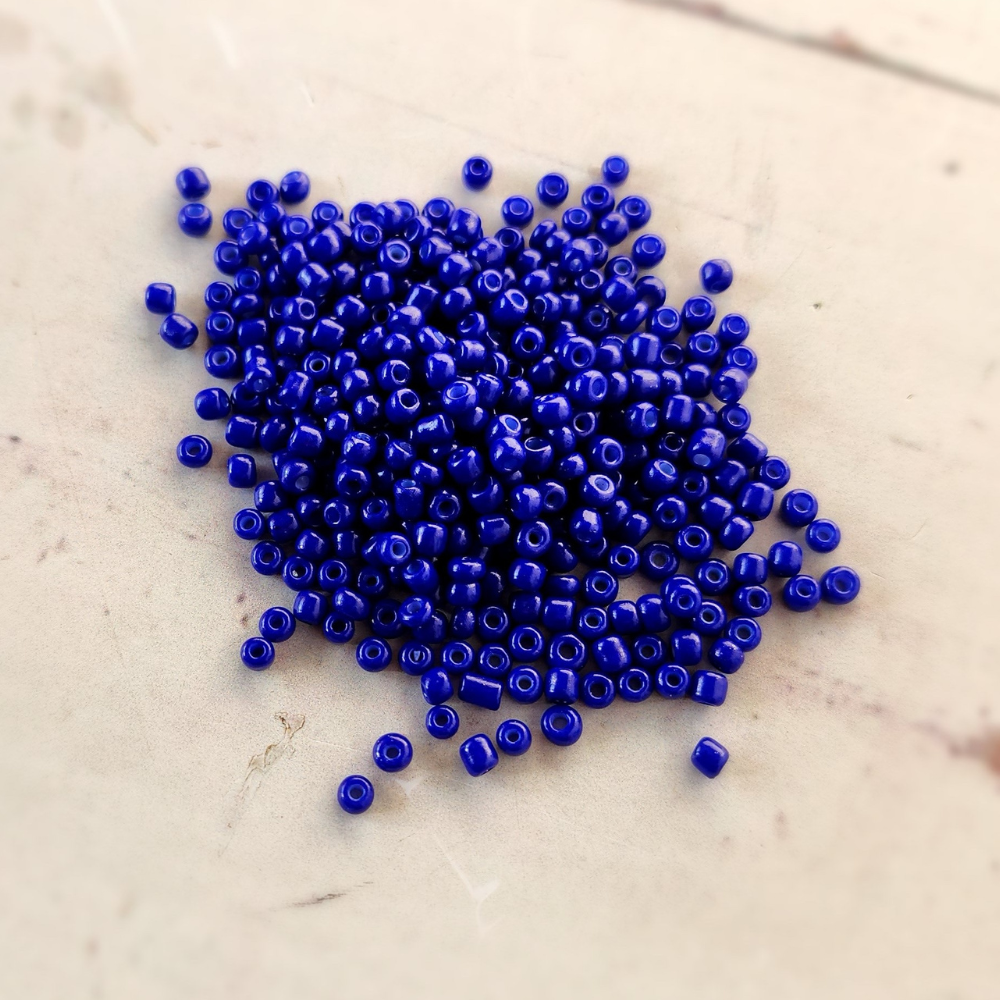 חרוז ונציה סיני כחול כהה