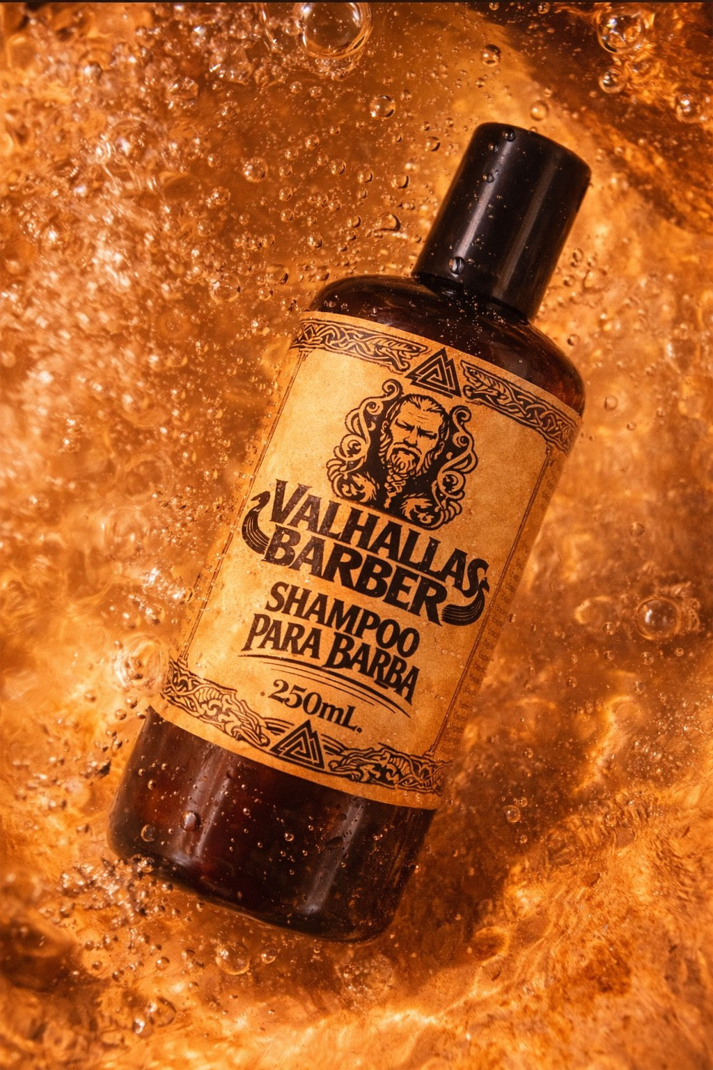 Shampoo para Barba Antifrizz Hidrata protege limpa 250ml Valhalla