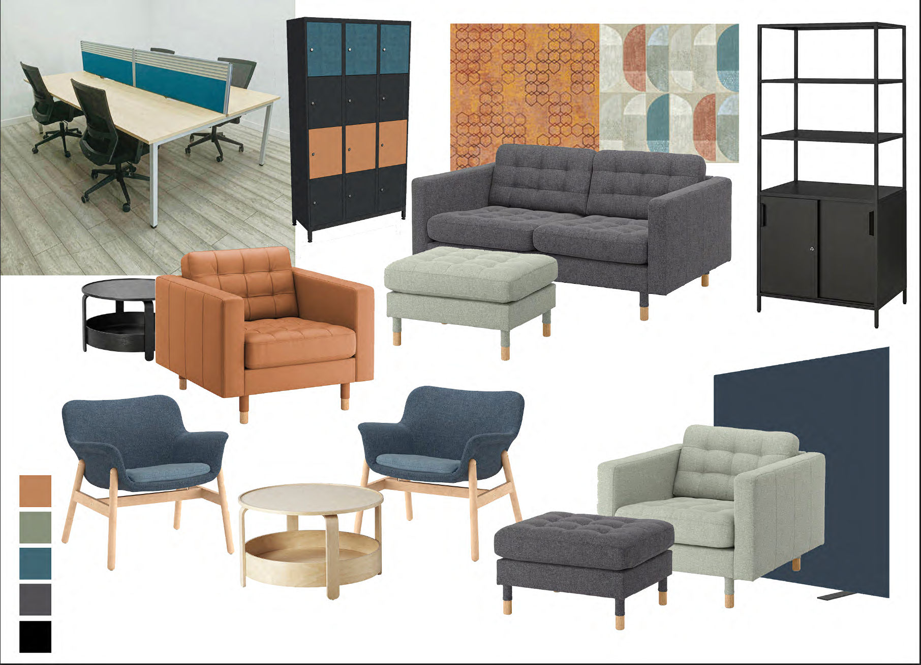 Office space mood board