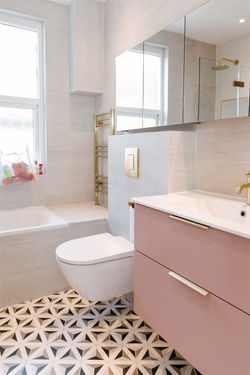 The Blush and Brass House, N2 | Interior Design by Tamar Creative studio