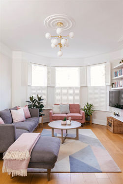 The Blush and Brass House, N2 | Interior Design by Tamar Creative studio
