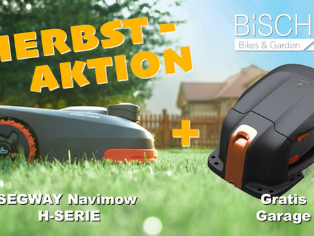 Herbst-Aktion: Segway Navimow H- Serie inkl. GRATIS Garage!