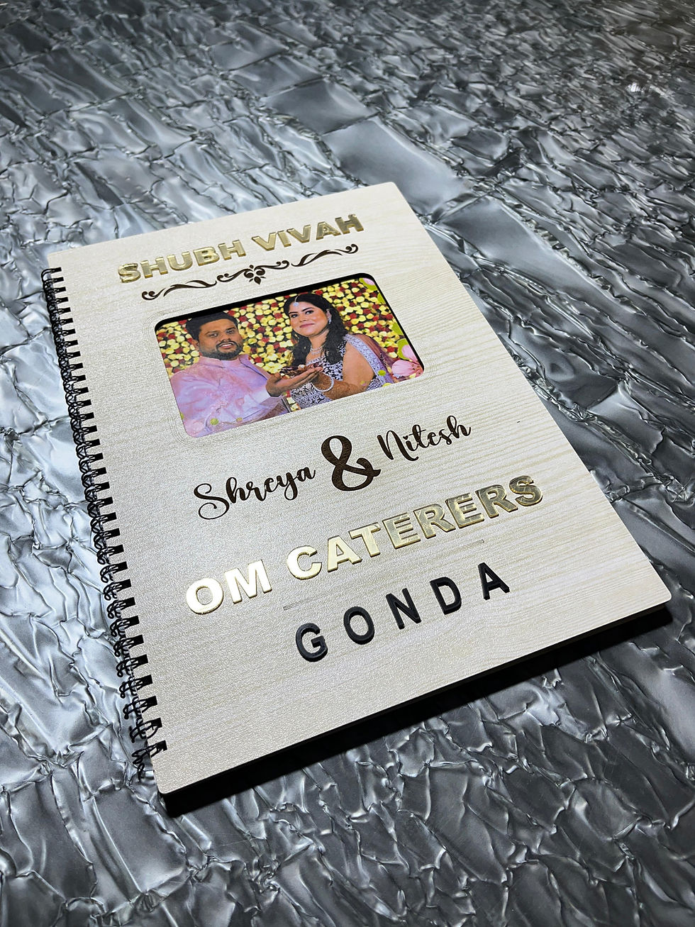 Thumbnail: Customized Menu Book