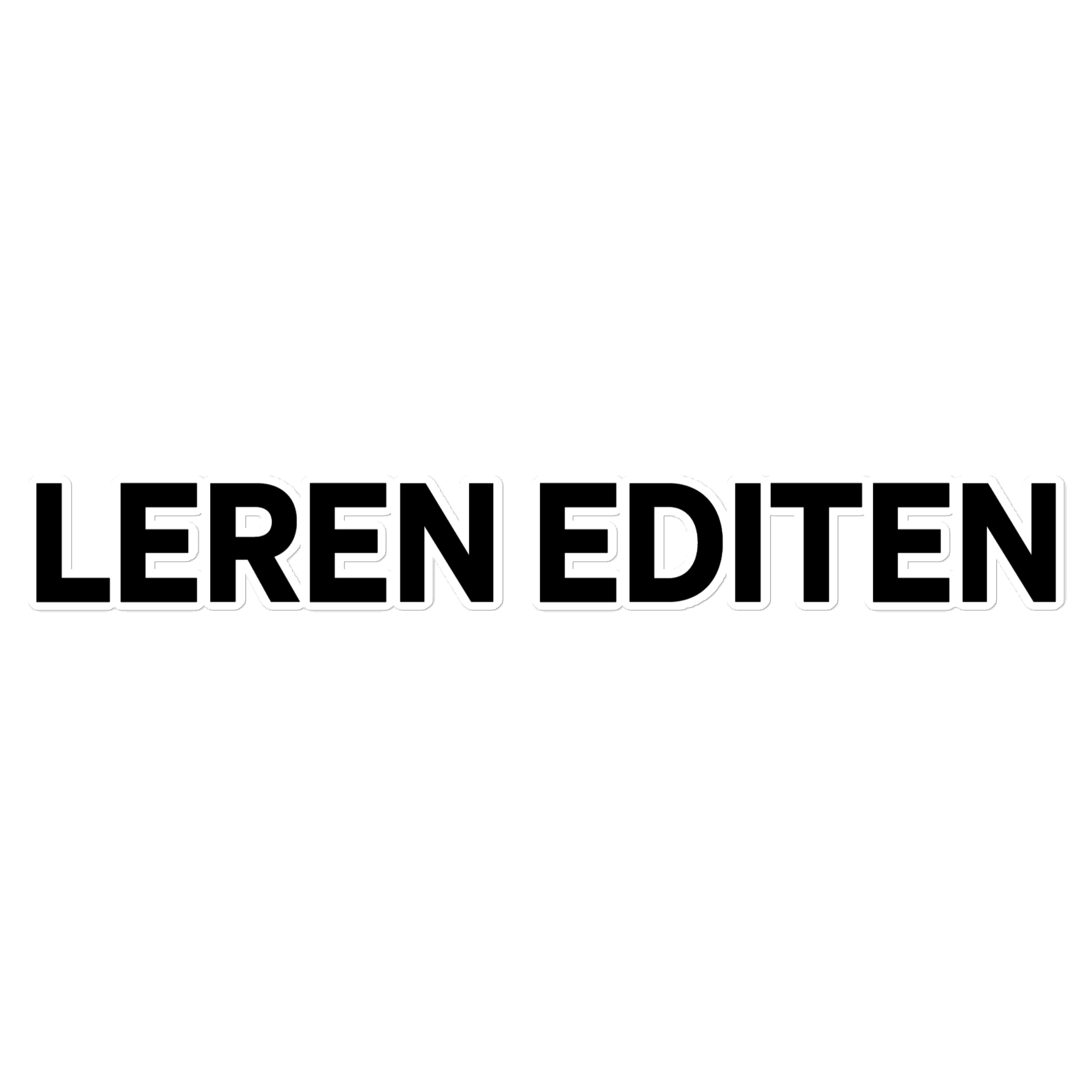 Leren Editen Sticker