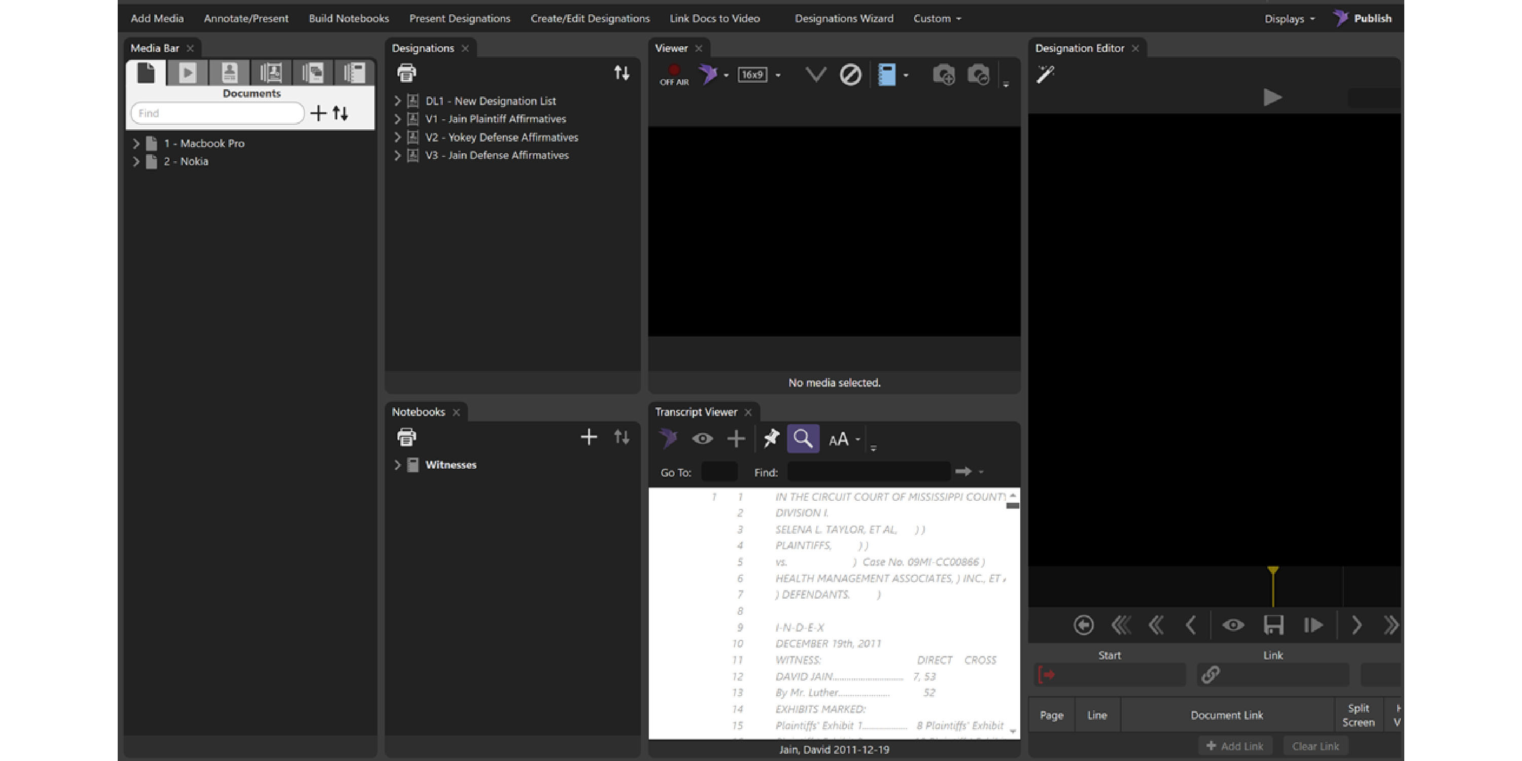 Linking Documents to Designations