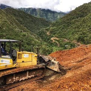 14 frentes de trabajo para mejorar la vialidad en los sectores rurales de Imbabura