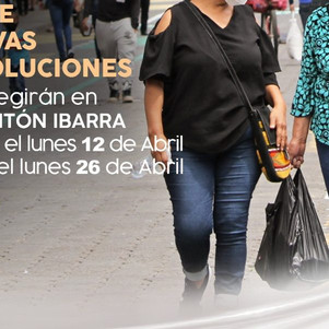 COE Ibarra acoge exhorto de COE Nacional y emite nuevas medidas restrictivas para el cantón