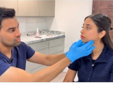 How long do dermal fillers last – doctor assessing patient facial profile in clinic