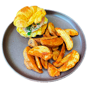 Croissant huevo y jamon
