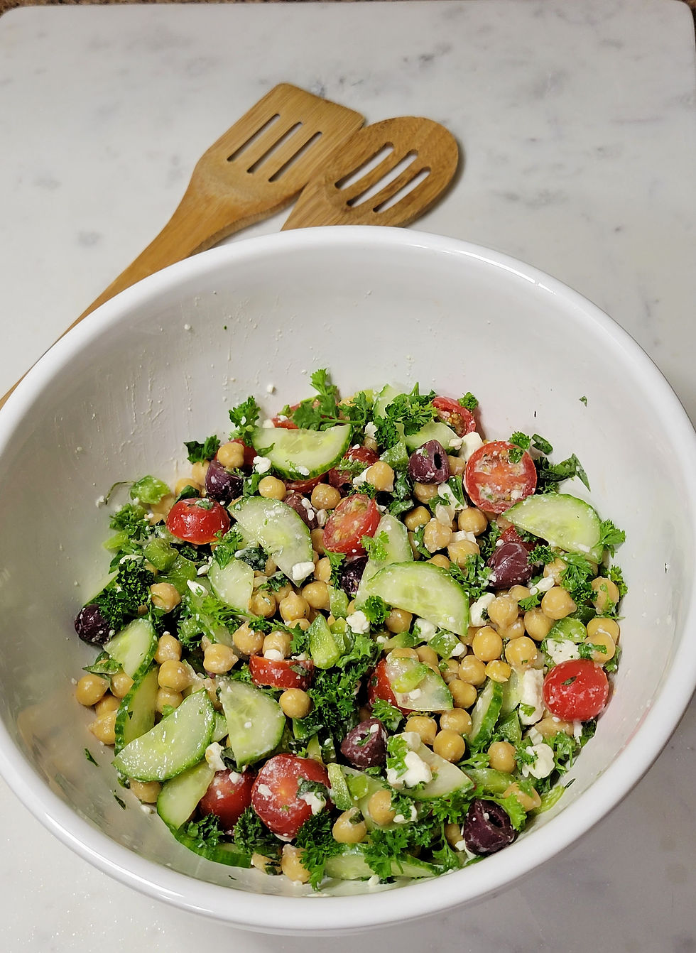 Greek Inspired Chickpea Salad