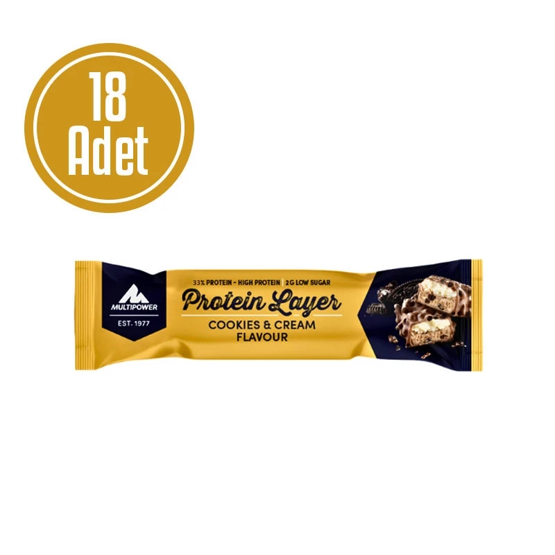 Multipower Protein Layer 50 Gr 18 Adet Kurabiye