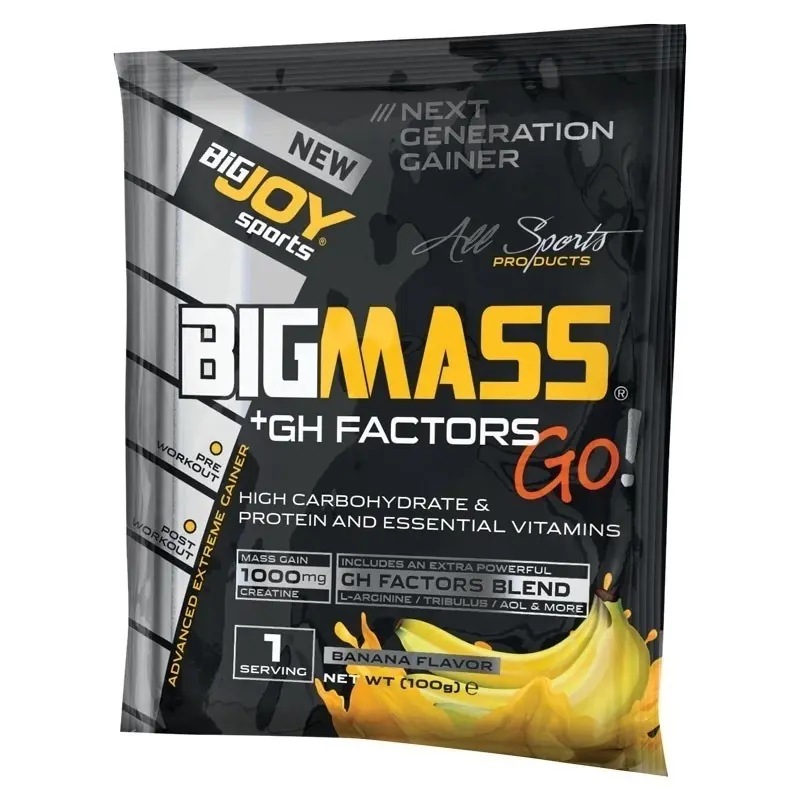 Küçük resim: Big Joy Big Mass +GH Factors Go 5000 Gr 50 Saşe Mix