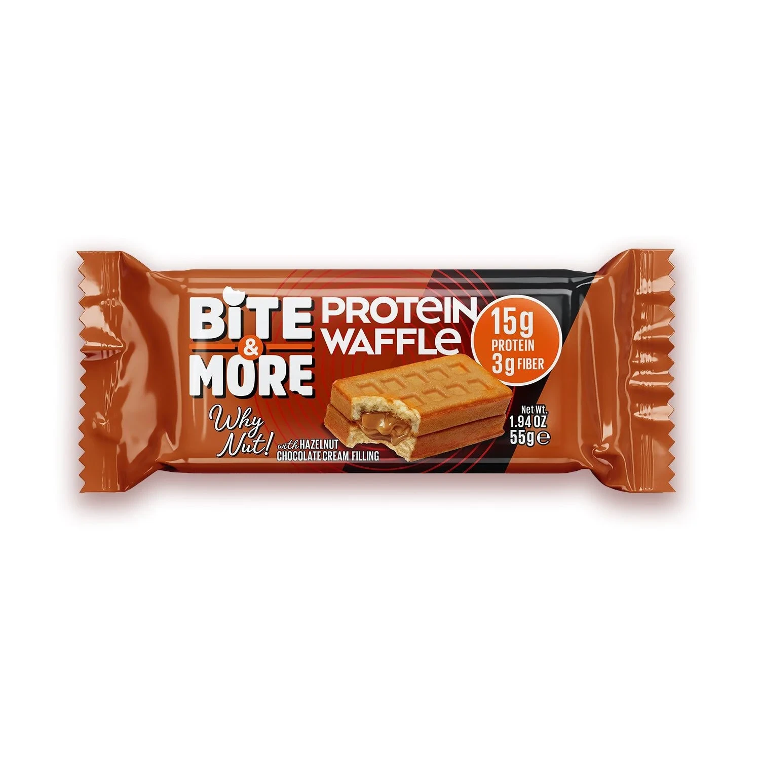 Fındık Kremalı Protein Waffle (55g x 12 Adet)