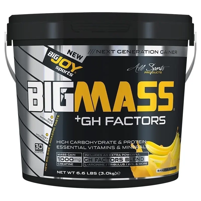 Küçük resim: Big Joy Big Mass +GH Factors 3000 Gr