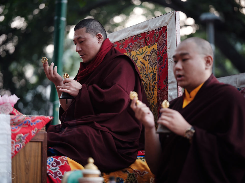 Photograph from Monlam 2023 Part 2 - Behind The Scenes — Bodh Gaya, India — December 2023 — photograph by Tokpa Korlo