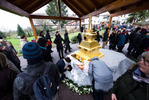 Photograph from Renchen Ulm - The Golden Beauty — Bodhi Path Renchen-Ulm, Germany — February 2016 — photograph by Tokpa Korlo
