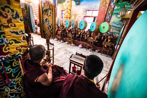 Photograph from Monlam - The Power Which Is To Come — Bodh Gaya, Bihar, India — December 2016 — photograph by Tokpa Korlo