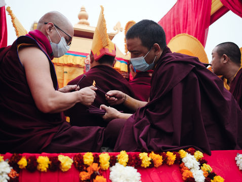 Photograph from KIBI - The Dark and Grey — Karmapa International Buddhist Institute, New Delhi, India — December 2025 — photograph by Tokpa Korlo