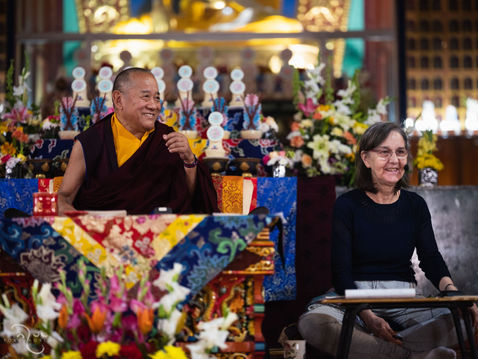 Photograph from KIBI - Death Is A Sunset — Karmapa International Buddhist Institute, New Delhi, India — March 2019 — photograph by Tokpa Korlo