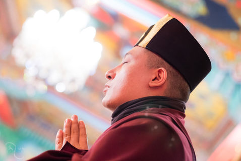Photograph from Monlam - The Gift Of The Red Crown — Bodh Gaya, Bihar, India — December 2016 — photograph by Tokpa Korlo