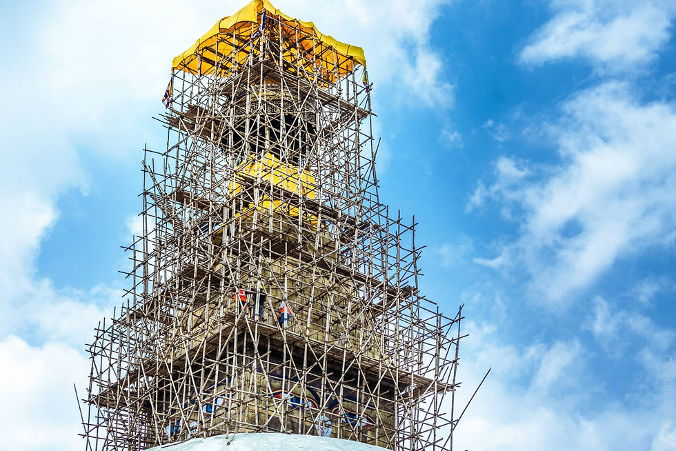 Photograph from From Boudhanath - Reconstruction — Boudhanath, Kathmandu, Nepal — July 2015 — photograph by Tokpa Korlo