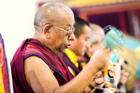 Photograph from Color, Precision, Power and Grace — Karmapa International Buddhist Institute, New Delhi, India — June 2015 — photograph by Tokpa Korlo