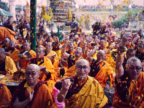 Photograph from Monlam 2023 - Back Under the Tree — Bodh Gaya, India — October 2023 — photograph by Tokpa Korlo