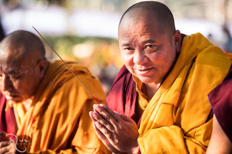 Photograph from Monlam - An Outpouring Of Love — Bodh Gaya, Bihar, India — December 2017 — photograph by Tokpa Korlo