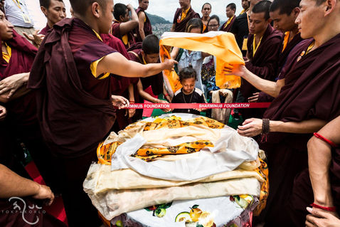 Atmospheric image exploring color, shadow, texture, and a sense of place — KUDUNG — November 2017 — KUDUNG: The Final Journey Of Shamar Rinpoche — photograph by Tokpa Korlo