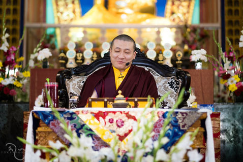 Photograph from KIBI - The Precious Gift Of Humour — Karmapa International Buddhist Institute, New Delhi, India — March 2017 — photograph by Tokpa Korlo