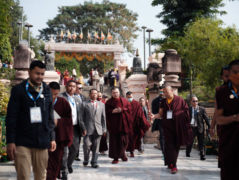 Photograph from Monlam 2023 Part 2 - Behind The Scenes — Bodh Gaya, India — December 2023 — photograph by Tokpa Korlo