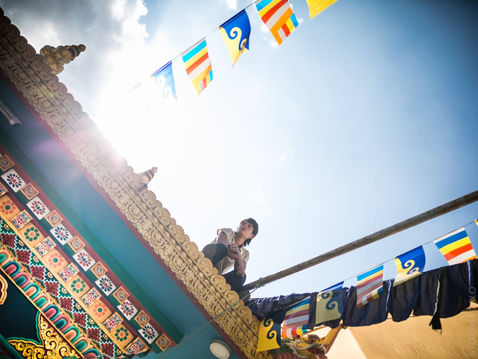 Photograph from From Nala - The Ever Turning Wheel Is Aglow — Nala Monastery, Kathmandu Valley, Nepal — October 2015 — photograph by Tokpa Korlo