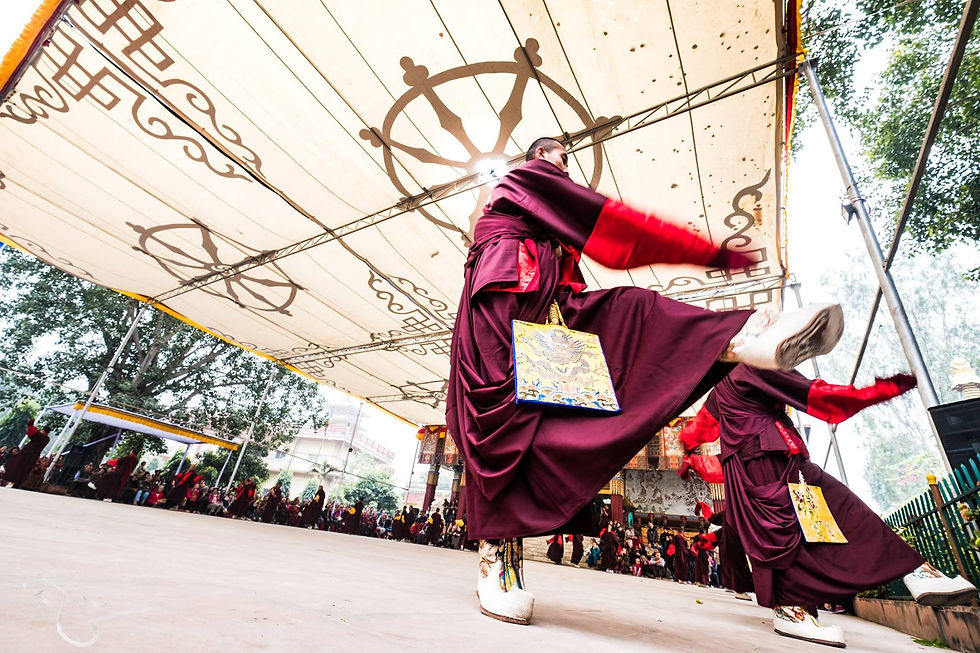 Photograph from Monlam - So We Prepare For The Dance — Bodh Gaya, Bihar, India — December 2016 — photograph by Tokpa Korlo
