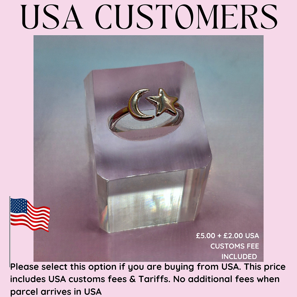 Thumbnail: Silver Moon & Star Ring