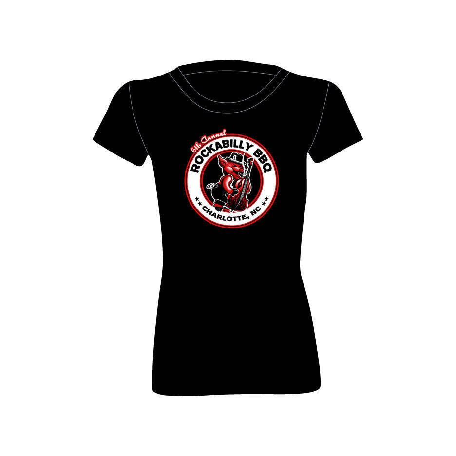 Thumbnail: Rockabilly BBQ 2009 T-Shirt (Pig)