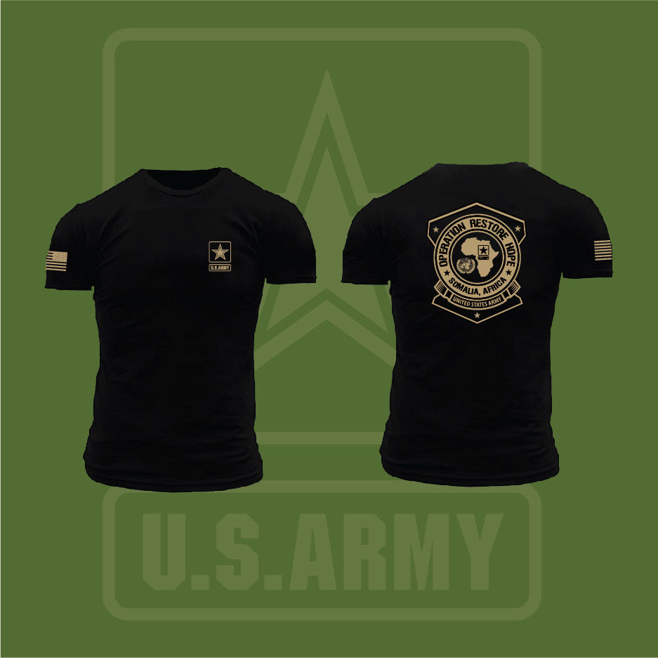 Army Version - Operation Restore Hope Short Sleeve T-Shirt