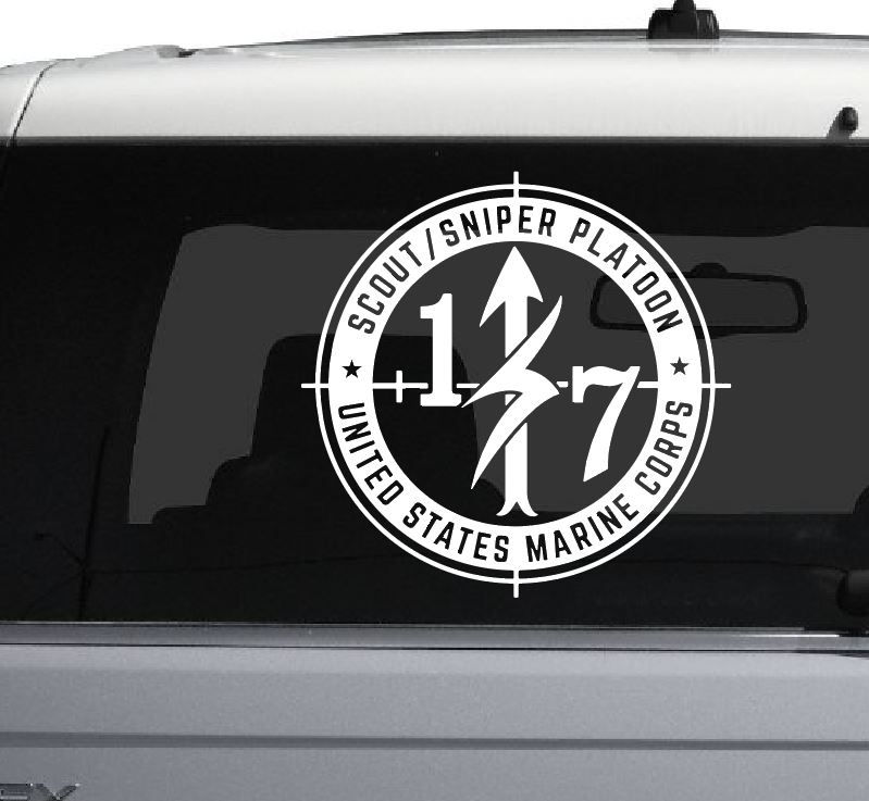 10" 1/7 Scout Snipers Glass Decal